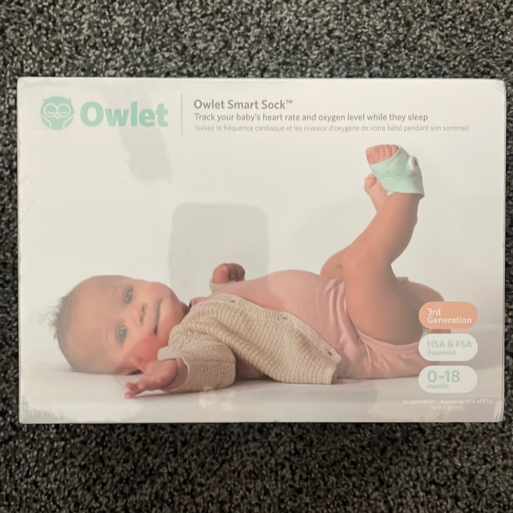 Brand New Sealed Owlet 3rd Generation Smart Sock